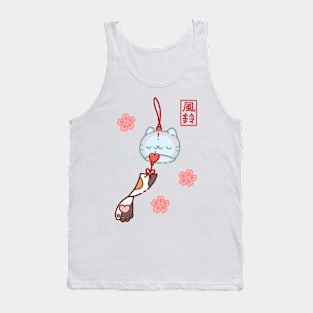 Cute cat wind chime Tank Top